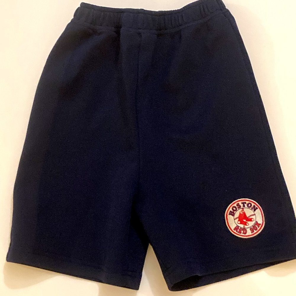STITCHES MLB Boston Red Sox Embroidered Logo Shorts ~ YL (7)